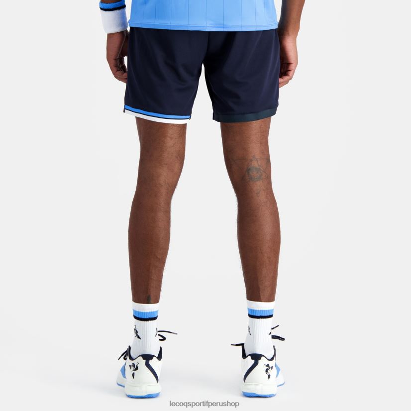 ropa hombres Le Coq Sportif pantalones cortos azul VR62VR229 - Le Coq carta