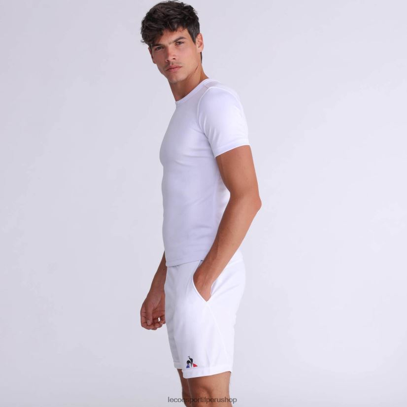 ropa hombres Le Coq Sportif pantalones cortos blancos VR62VR514 - Le Coq sportif zapatillas hombre