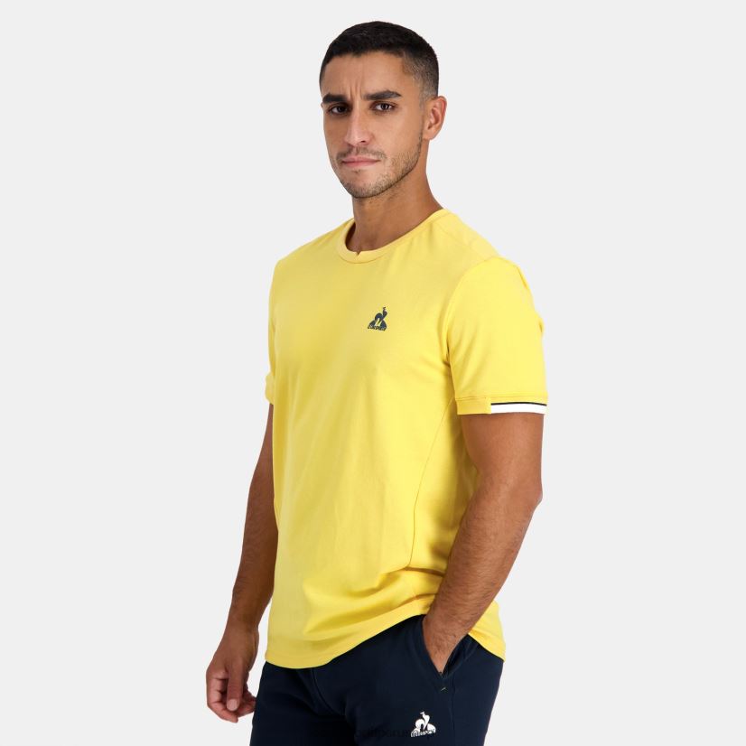 ropa hombres Le Coq Sportif camiseta amarilla VR62VR211 - Le Coq carta