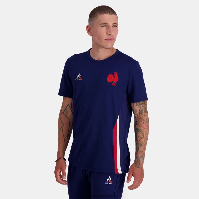 Le Coq sportif Peru - ropa hombres Le Coq Sportif camiseta azul VR62VR216