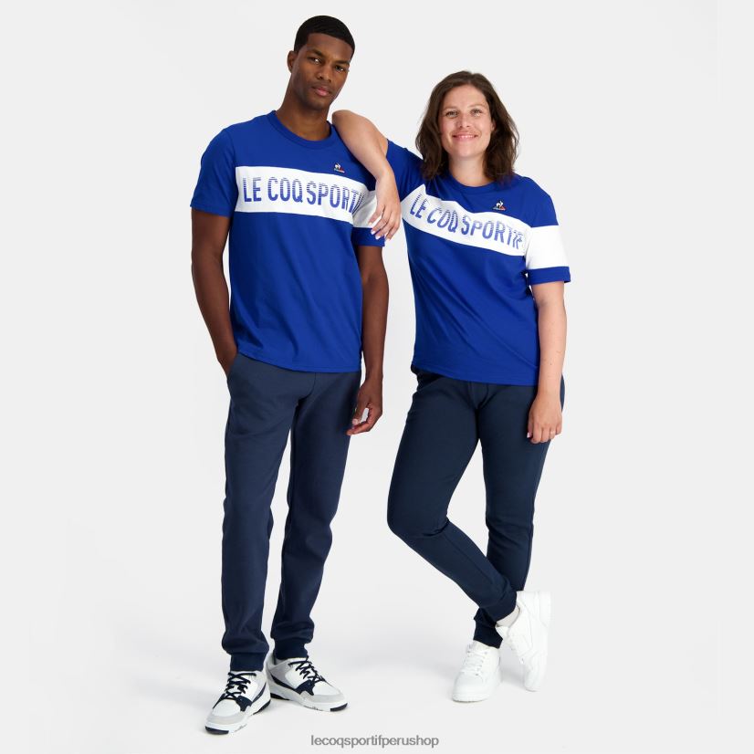ropa hombres Le Coq Sportif camiseta de moda azul VR62VR161 - Le Coq carta