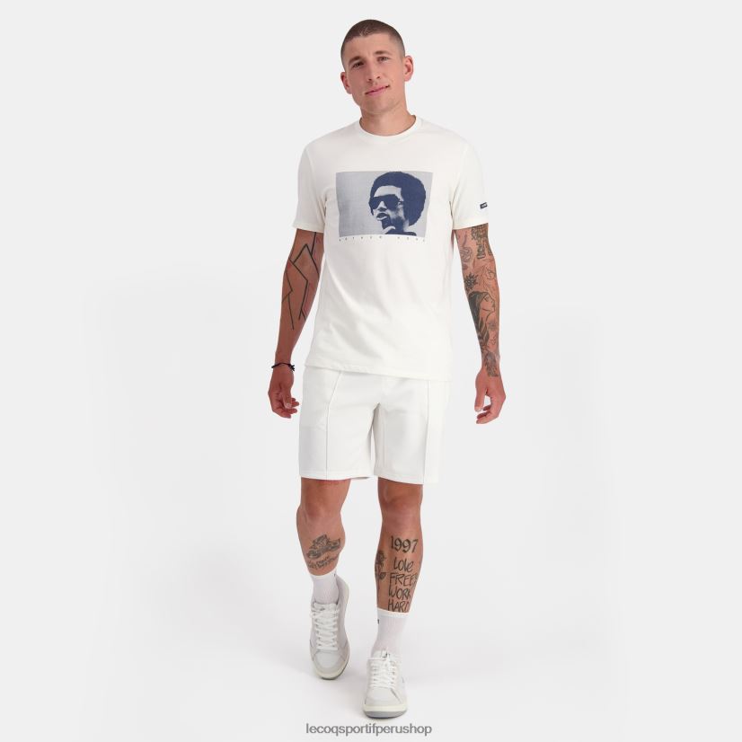 Le Coq shop - ropa hombres Le Coq Sportif camiseta de moda blanca VR62VR159