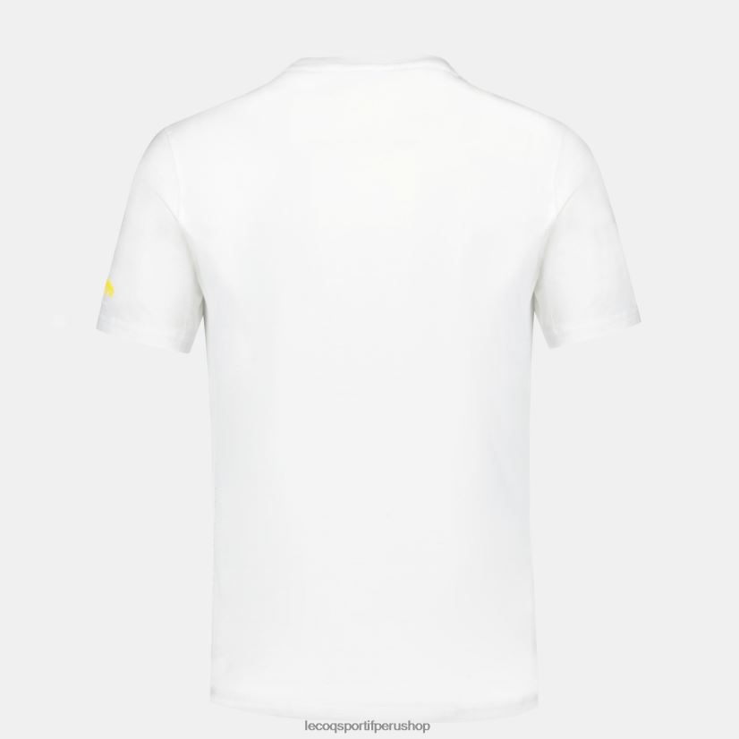 Le Coq sportif - ropa hombres Le Coq Sportif camiseta de moda blanca VR62VR160