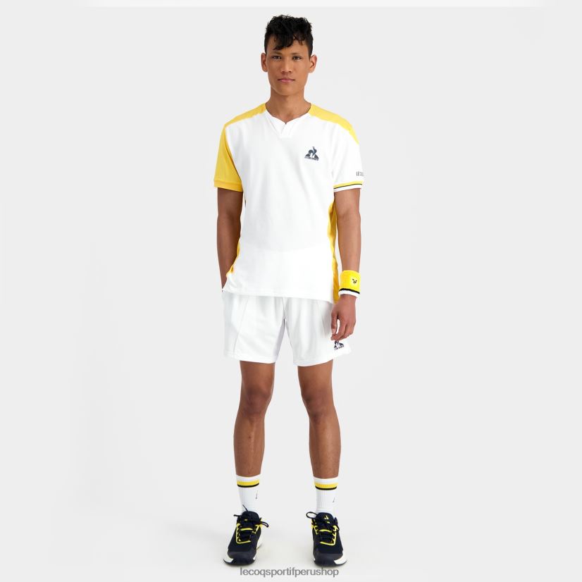 Le Coq sportif Peru - ropa hombres Le Coq Sportif camiseta de moda blanca VR62VR166