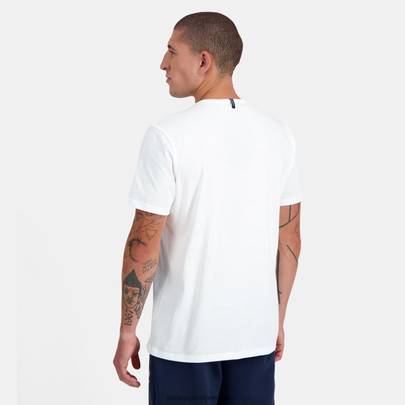 Le Coq sportif - ropa hombres Le Coq Sportif camiseta de moda blanca VR62VR180
