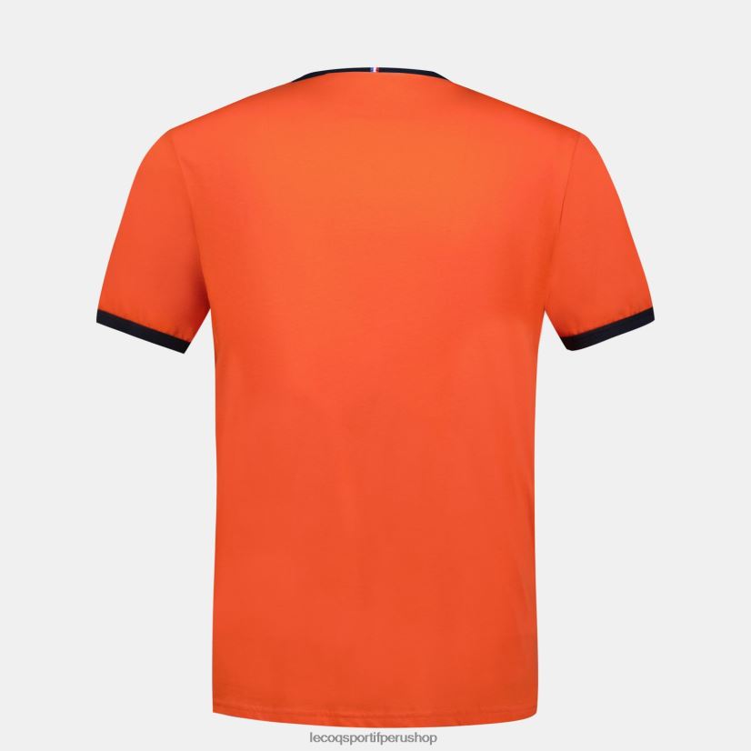 ropa hombres Le Coq Sportif camiseta de moda naranja VR62VR151 - Le Coq carta