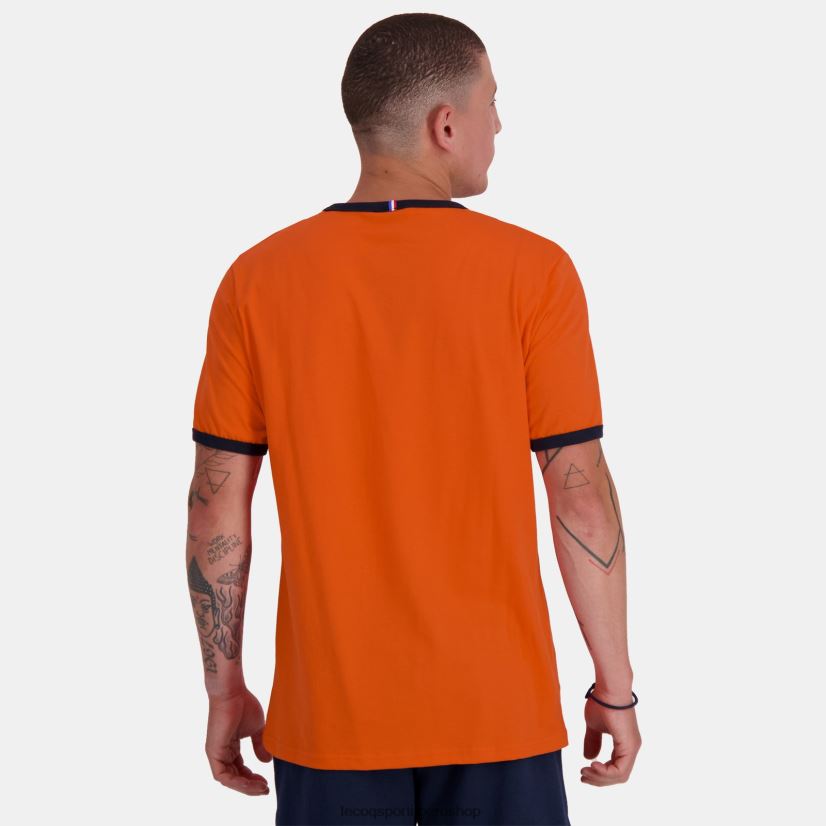 ropa hombres Le Coq Sportif camiseta de moda naranja VR62VR151 - Le Coq carta