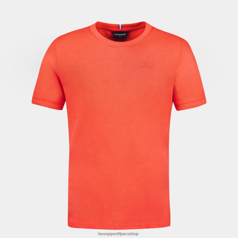 ropa hombres Le Coq Sportif camiseta de moda naranja VR62VR152 - polos Le Coq sportif Peru