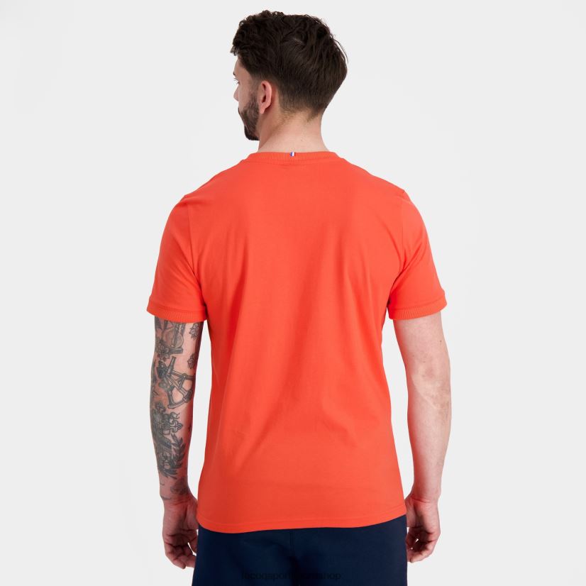 ropa hombres Le Coq Sportif camiseta de moda naranja VR62VR152 - polos Le Coq sportif Peru