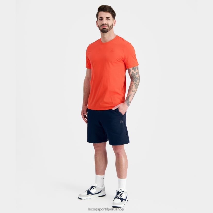 ropa hombres Le Coq Sportif camiseta de moda naranja VR62VR152 - polos Le Coq sportif Peru