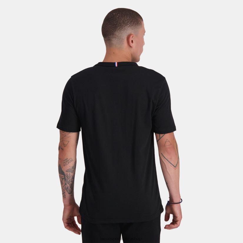 ropa hombres Le Coq Sportif camiseta de moda negro VR62VR153 - Le Coq sportif zapatillas hombre