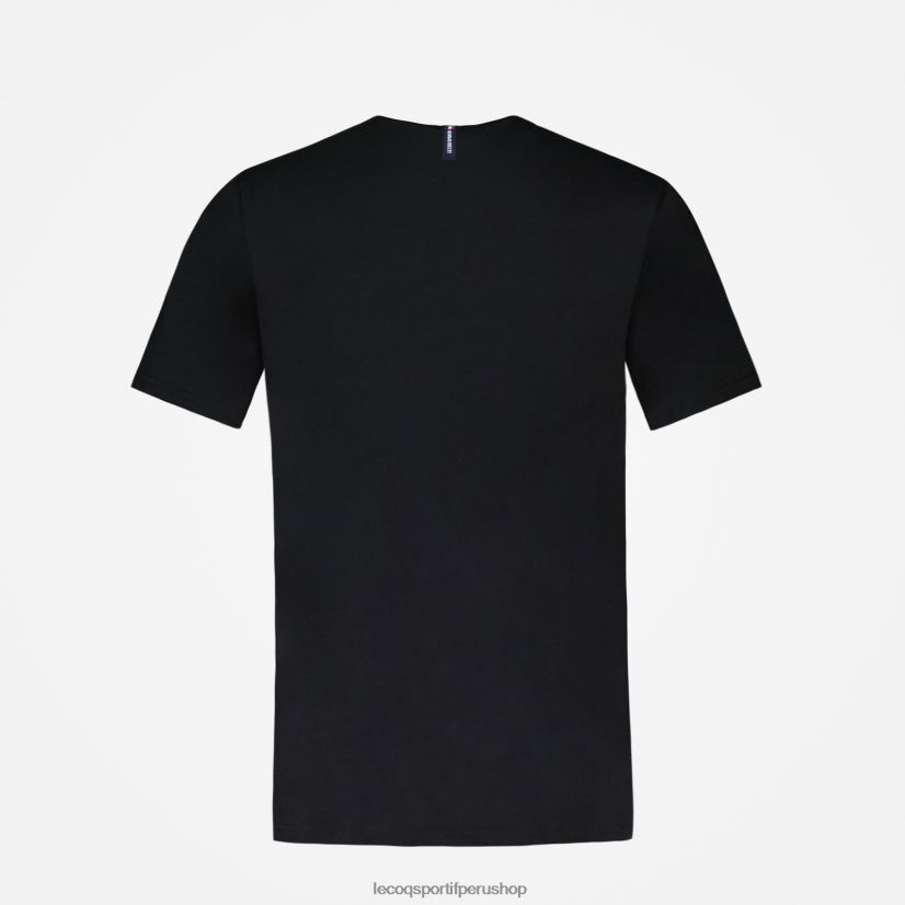 ropa hombres Le Coq Sportif camiseta de moda negro VR62VR181 - Le Coq carta