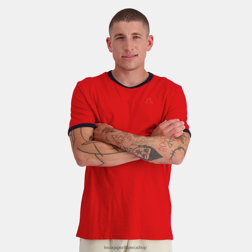 Le Coq shop - ropa hombres Le Coq Sportif camiseta de moda roja VR62VR149