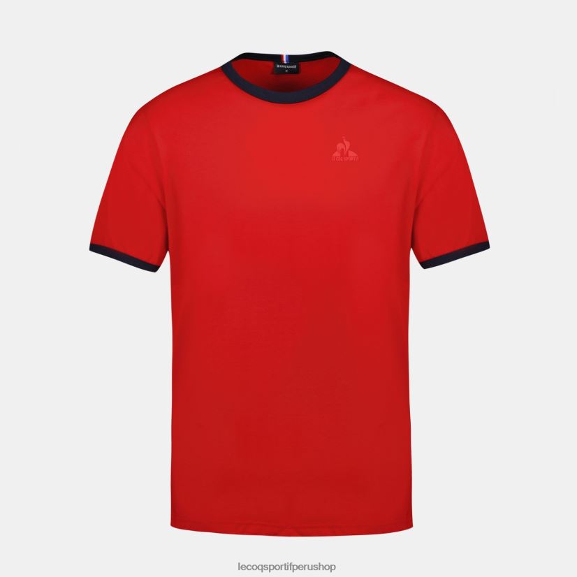 Le Coq shop - ropa hombres Le Coq Sportif camiseta de moda roja VR62VR149