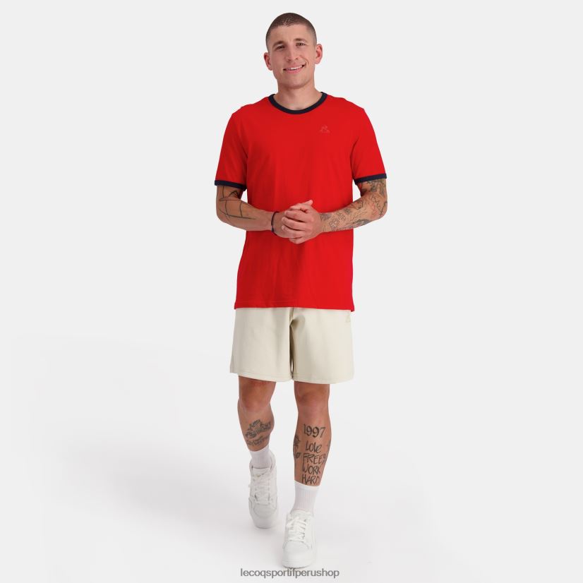 Le Coq shop - ropa hombres Le Coq Sportif camiseta de moda roja VR62VR149