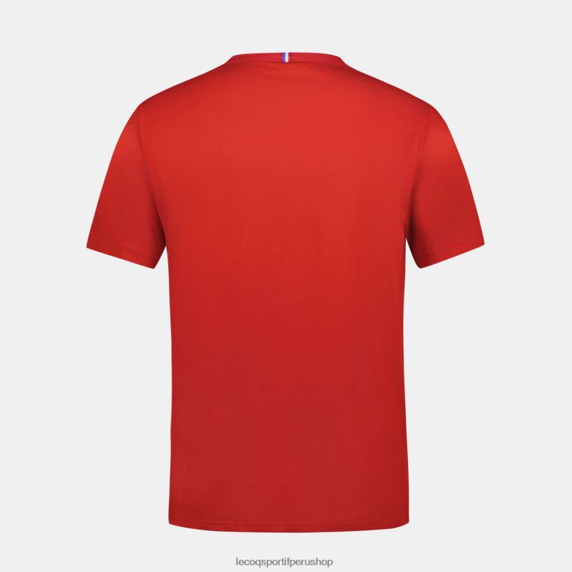 Le Coq sportif - ropa hombres Le Coq Sportif camiseta de moda roja VR62VR150