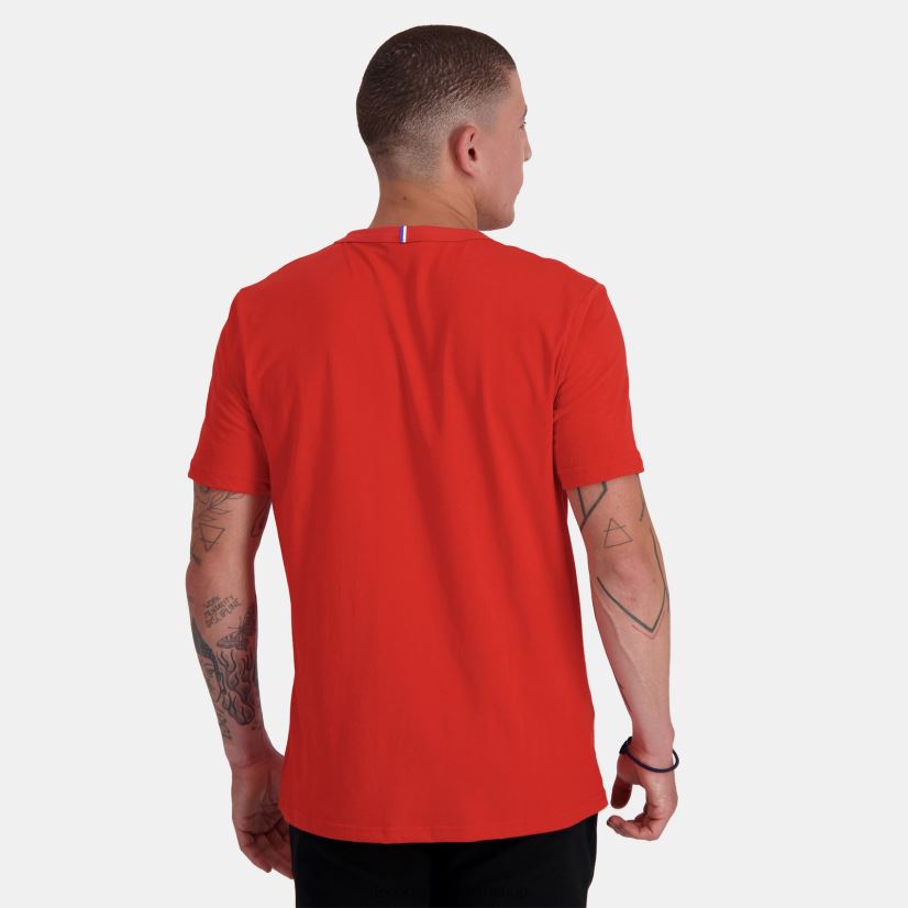 Le Coq sportif - ropa hombres Le Coq Sportif camiseta de moda roja VR62VR150