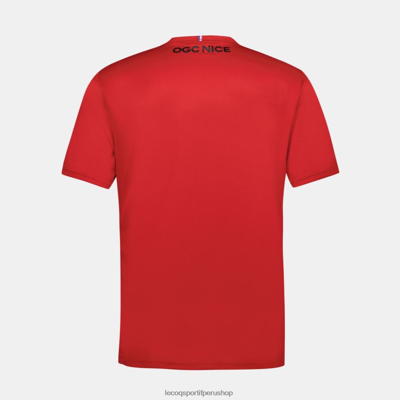 ropa hombres Le Coq Sportif camiseta de moda roja VR62VR154 - Le Coq shoes sales