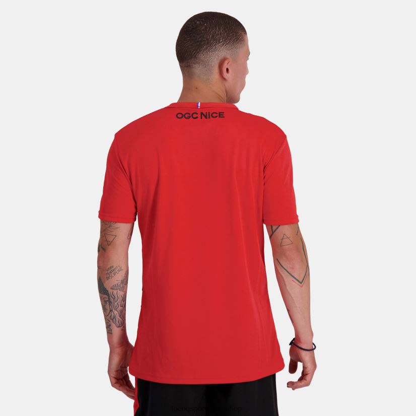 ropa hombres Le Coq Sportif camiseta de moda roja VR62VR154 - Le Coq shoes sales
