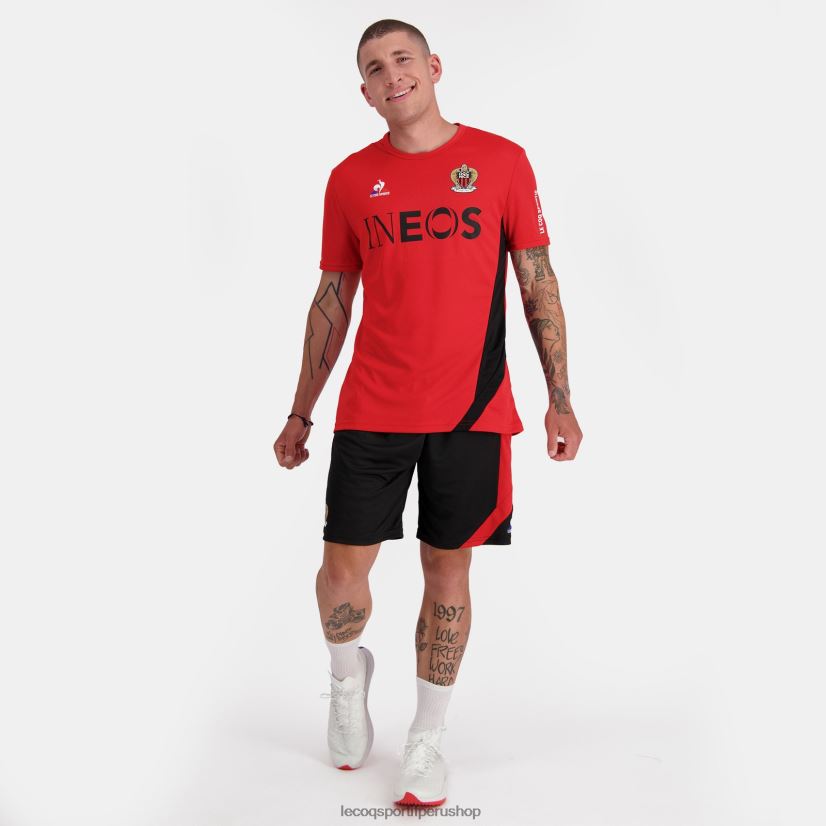 ropa hombres Le Coq Sportif camiseta de moda roja VR62VR154 - Le Coq shoes sales