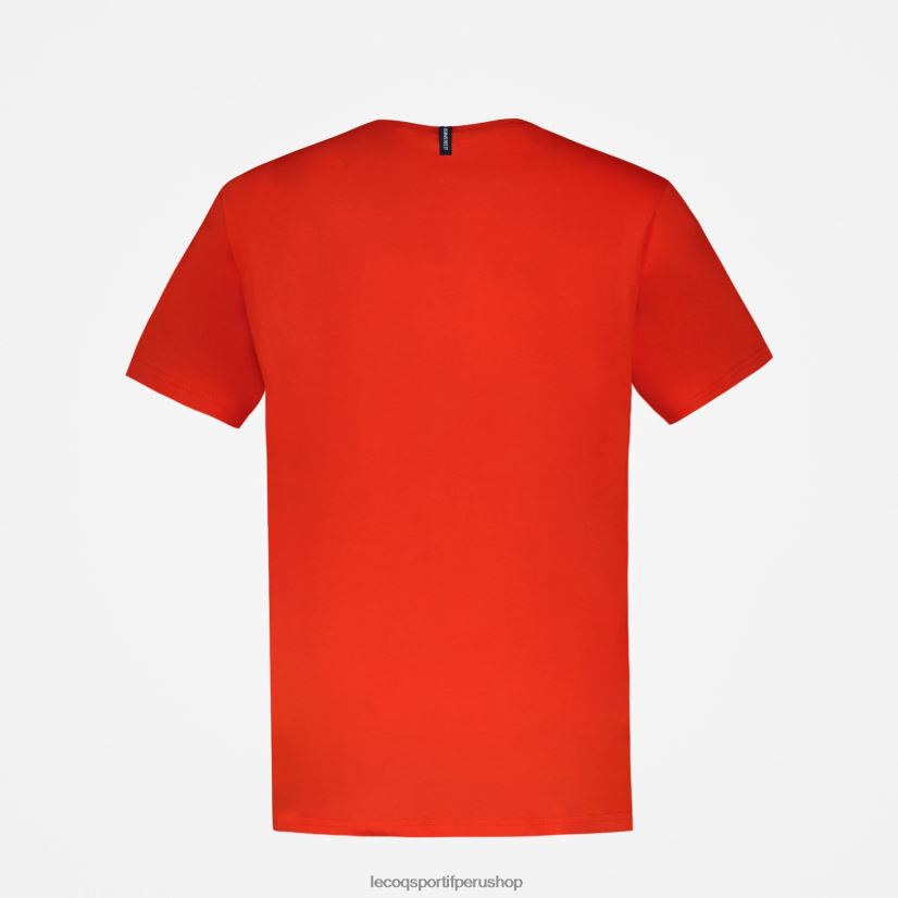 ropa hombres Le Coq Sportif camiseta de moda roja VR62VR171 - Le Coq carta