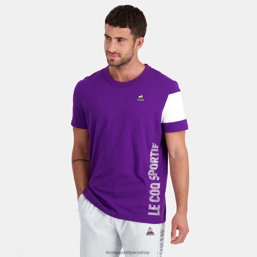 casacas Le Coq sportif - ropa hombres Le Coq Sportif camiseta morada VR62VR444