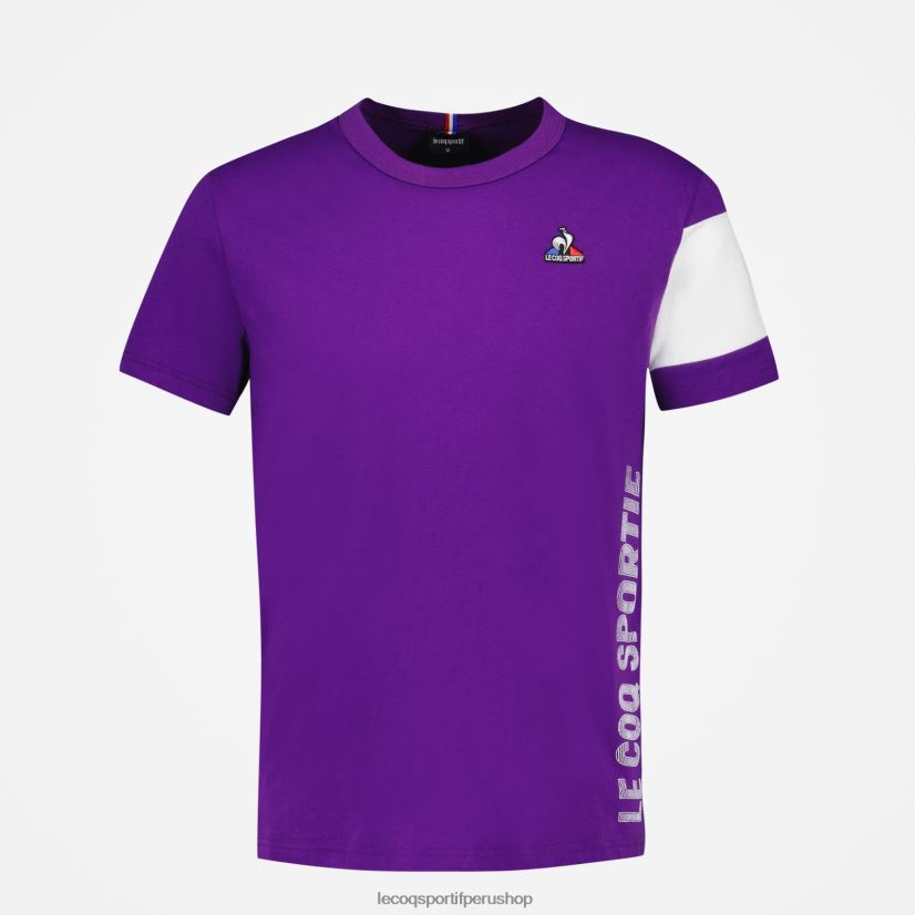 casacas Le Coq sportif - ropa hombres Le Coq Sportif camiseta morada VR62VR444