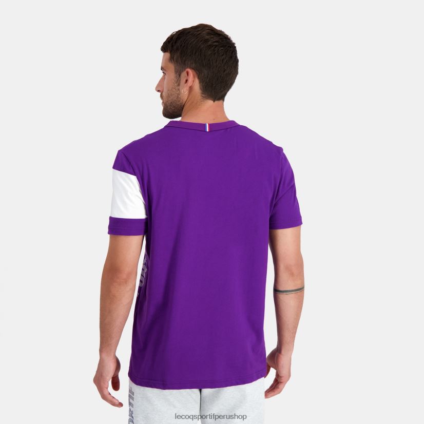 casacas Le Coq sportif - ropa hombres Le Coq Sportif camiseta morada VR62VR444