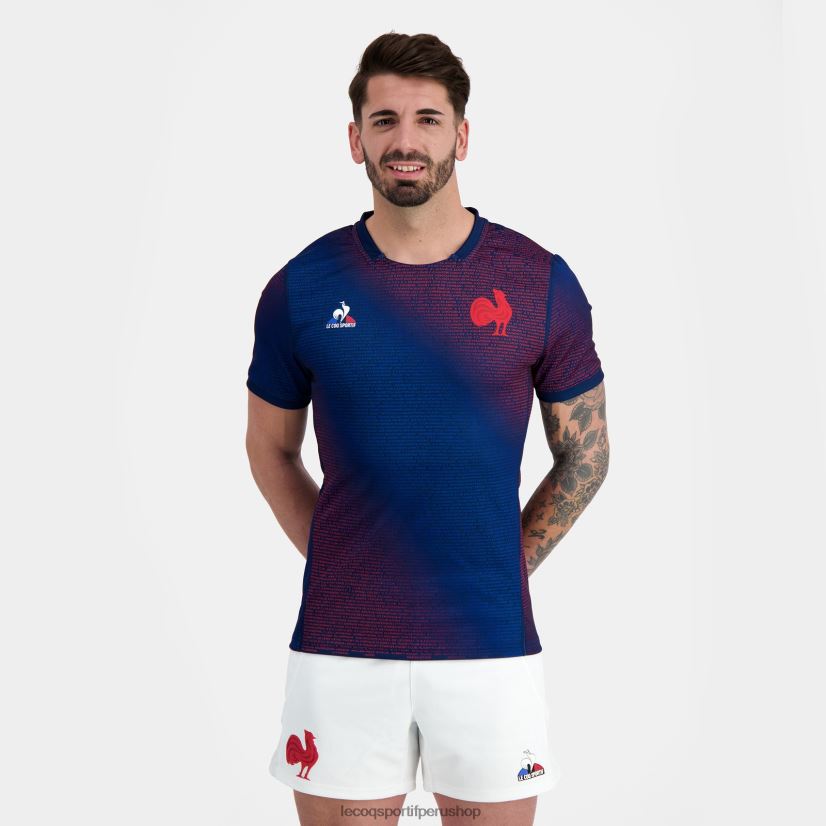 ropa hombres Le Coq Sportif camiseta prepartido - xv de france azul VR62VR173 - Le Coq sportif zapatillas hombre