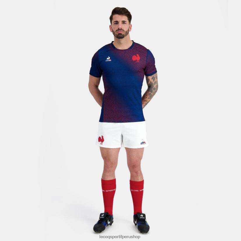 ropa hombres Le Coq Sportif camiseta prepartido - xv de france azul VR62VR173 - Le Coq sportif zapatillas hombre