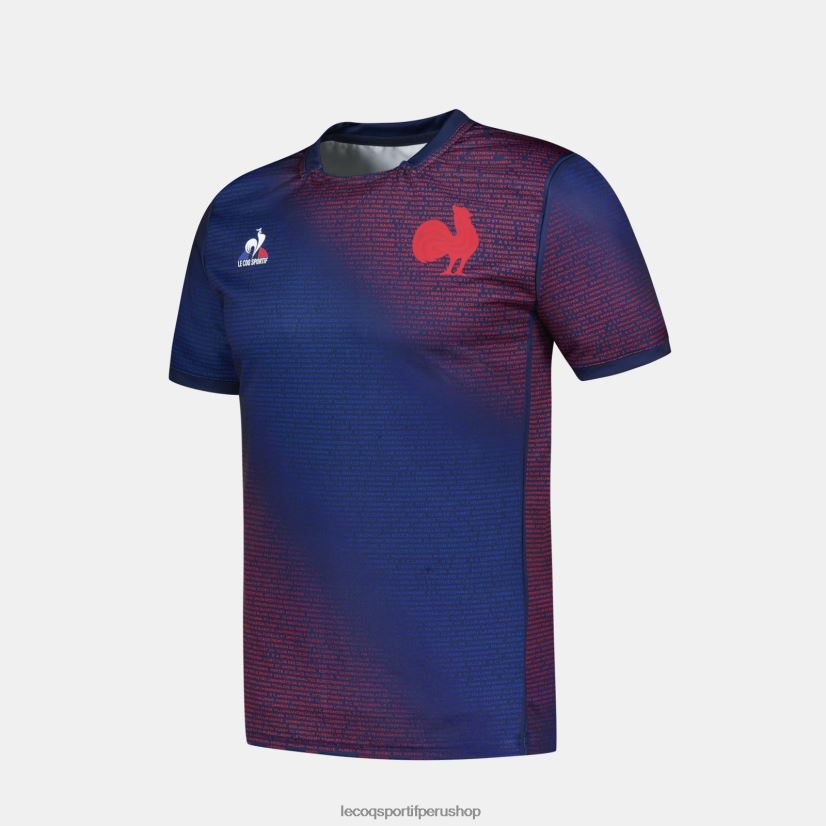 ropa hombres Le Coq Sportif camiseta prepartido - xv de france azul VR62VR173 - Le Coq sportif zapatillas hombre