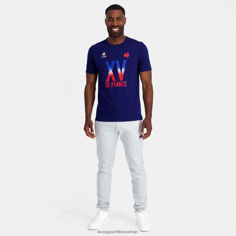 ropa hombres Le Coq Sportif camiseta - xv de france azul VR62VR141 - Le Coq carta