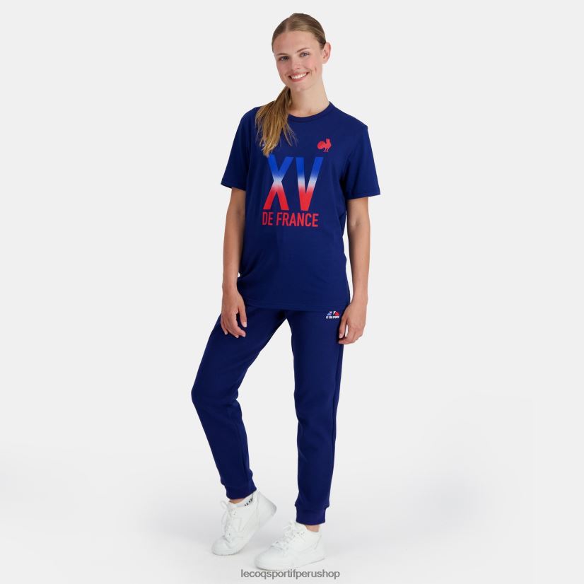 ropa hombres Le Coq Sportif camiseta - xv de france azul VR62VR141 - Le Coq carta
