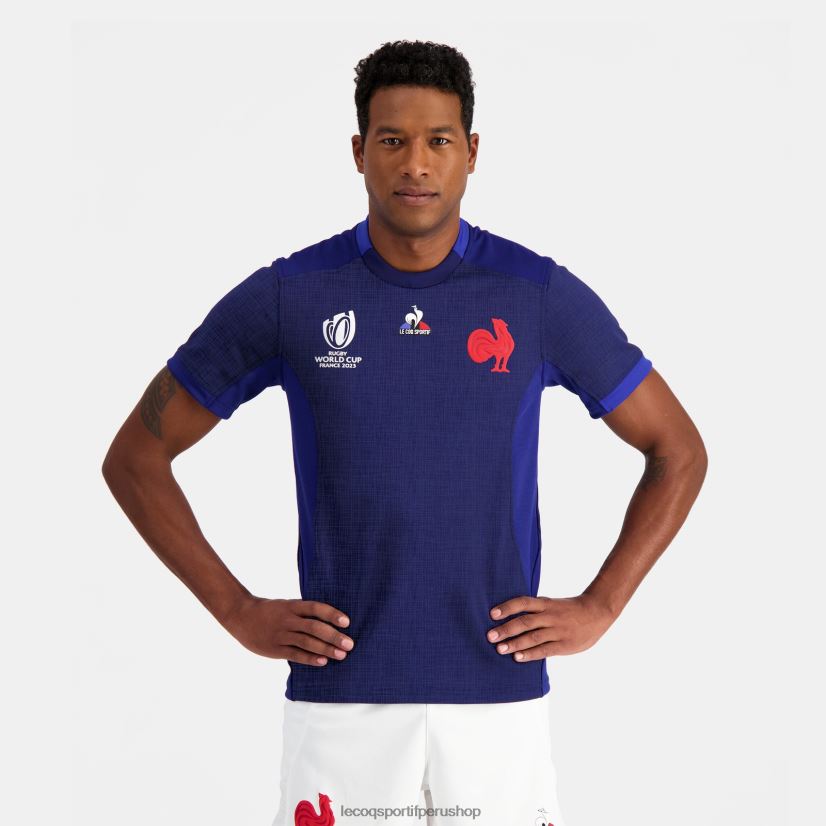 ropa hombres Le Coq Sportif réplica camiseta xv de france - copa del mundo de rugby 2023 azul VR62VR692 - Le Coq carta