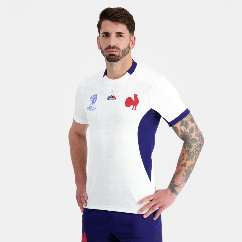 ropa hombres Le Coq Sportif réplica camiseta xv de france - copa del mundo de rugby 2023 blanco VR62VR693 - polos Le Coq sportif Peru