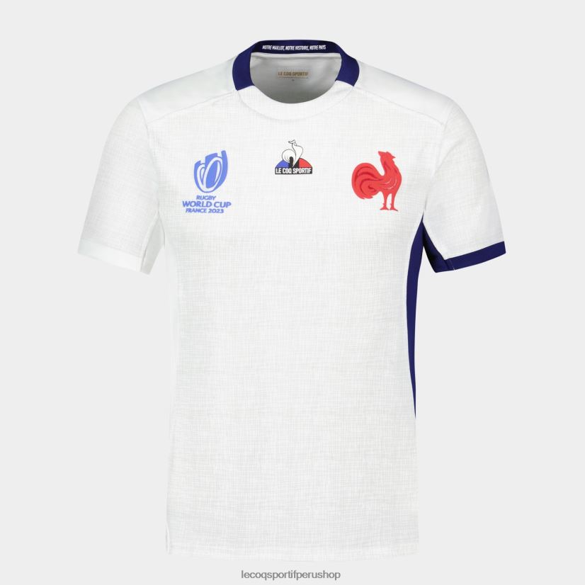 ropa hombres Le Coq Sportif réplica camiseta xv de france - copa del mundo de rugby 2023 blanco VR62VR693 - polos Le Coq sportif Peru