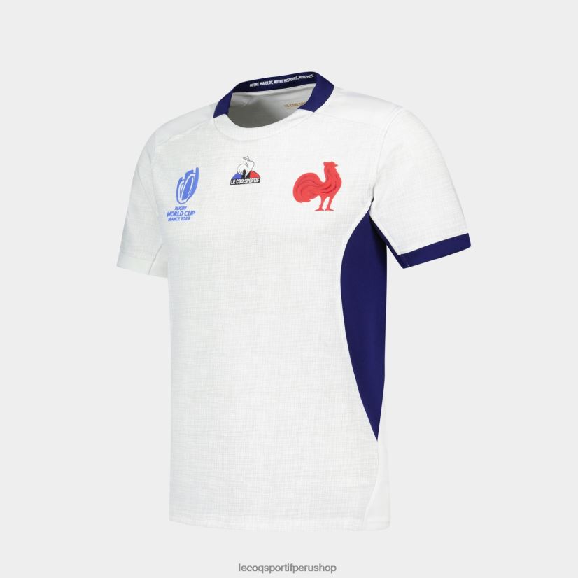ropa hombres Le Coq Sportif réplica camiseta xv de france - copa del mundo de rugby 2023 blanco VR62VR693 - polos Le Coq sportif Peru