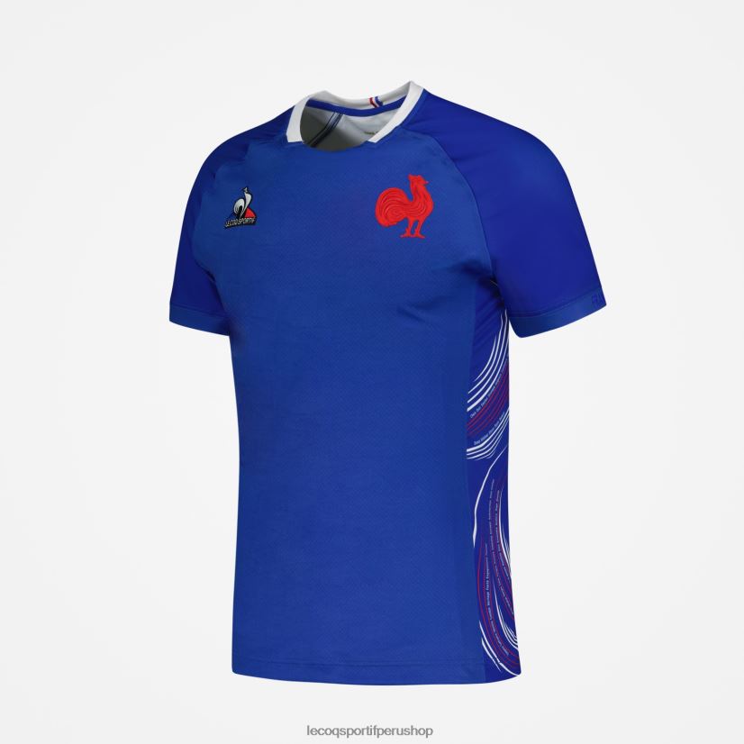 ropa hombres Le Coq Sportif replica camiseta rugby 7 - equipe de france azul VR62VR475 - Le Coq carta
