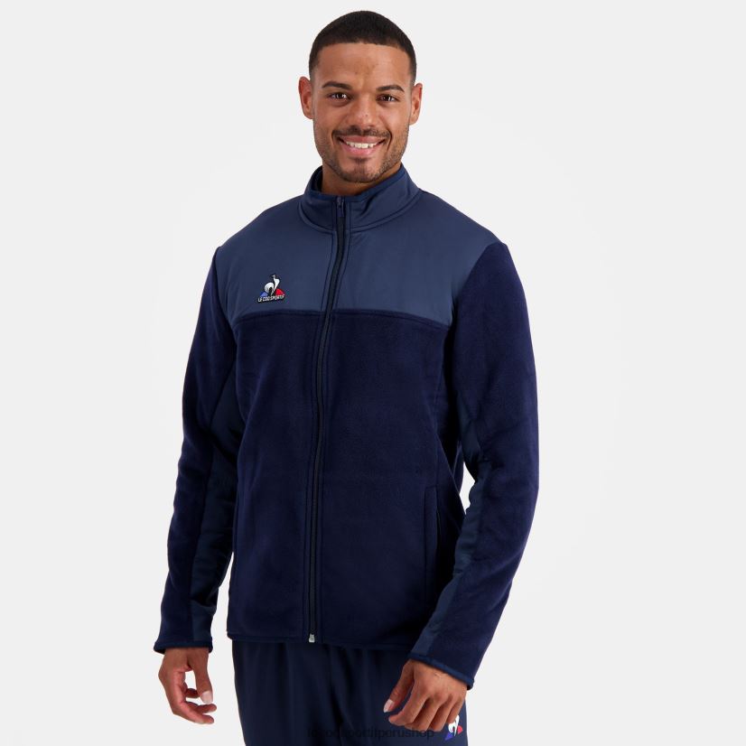 ropa hombres Le Coq Sportif chaqueta polar azul VR62VR122 - Le Coq shoes sales