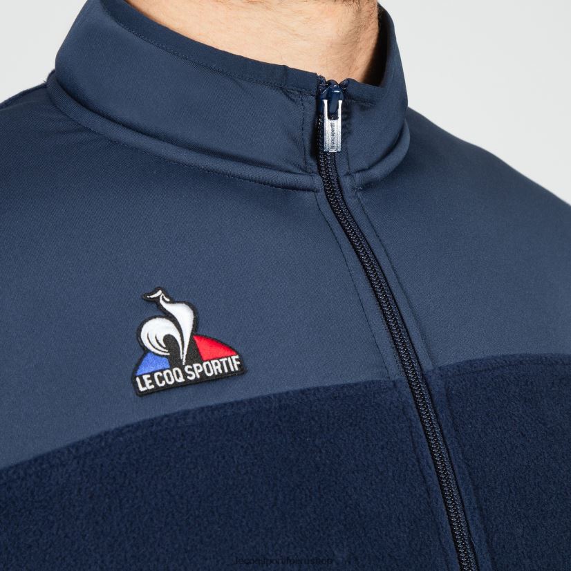 ropa hombres Le Coq Sportif chaqueta polar azul VR62VR122 - Le Coq shoes sales