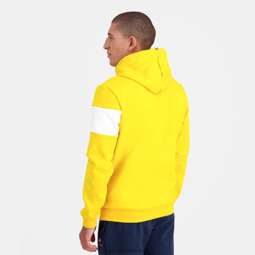 ropa hombres Le Coq Sportif sudadera con capucha amarilla VR62VR438 - Le Coq sportif zapatillas hombre