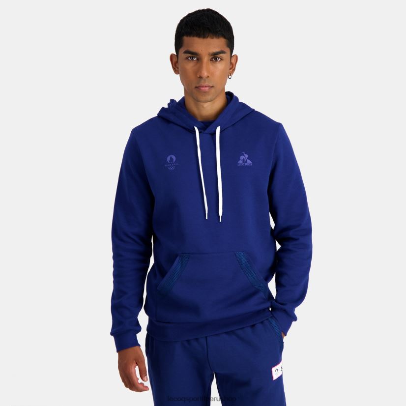 Le Coq sportif Peru - ropa hombres Le Coq Sportif sudadera con capucha azul VR62VR31