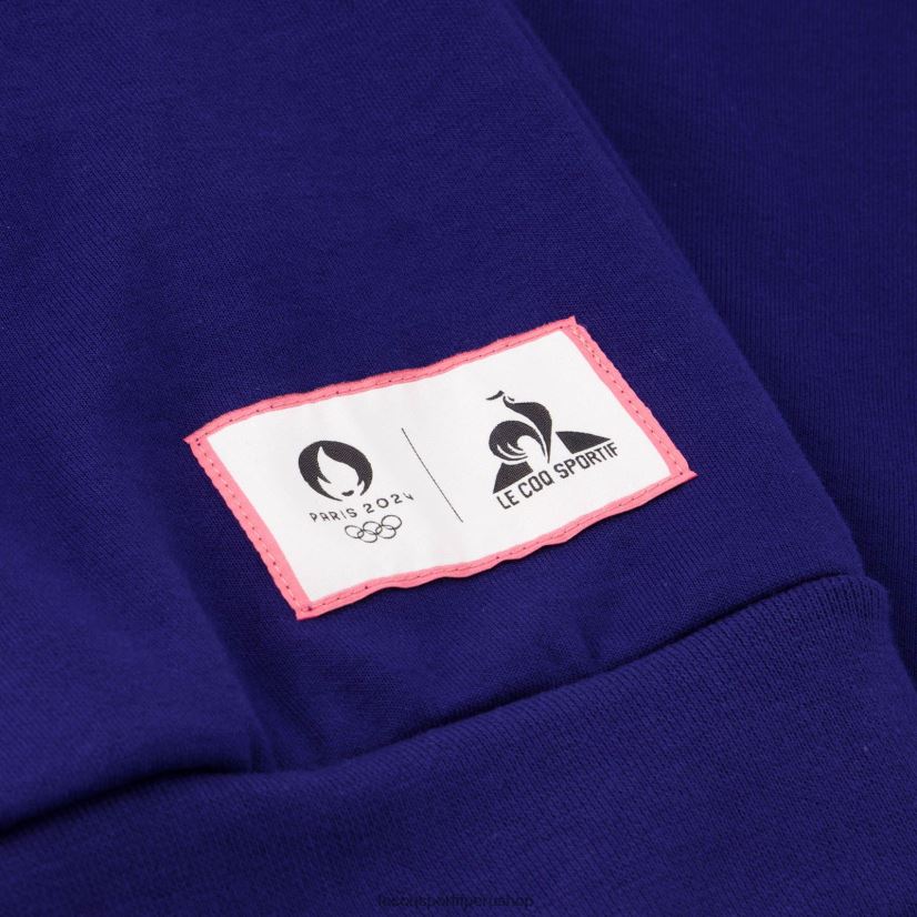 Le Coq sportif Peru - ropa hombres Le Coq Sportif sudadera con capucha azul VR62VR31