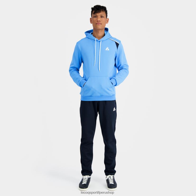 ropa hombres Le Coq Sportif sudadera con capucha azul VR62VR36 - Le Coq carta