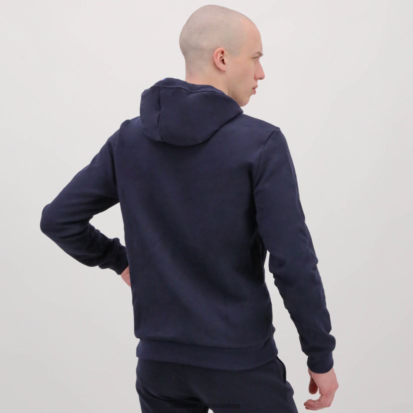 ropa hombres Le Coq Sportif sudadera con capucha azul VR62VR494 - Le Coq carta