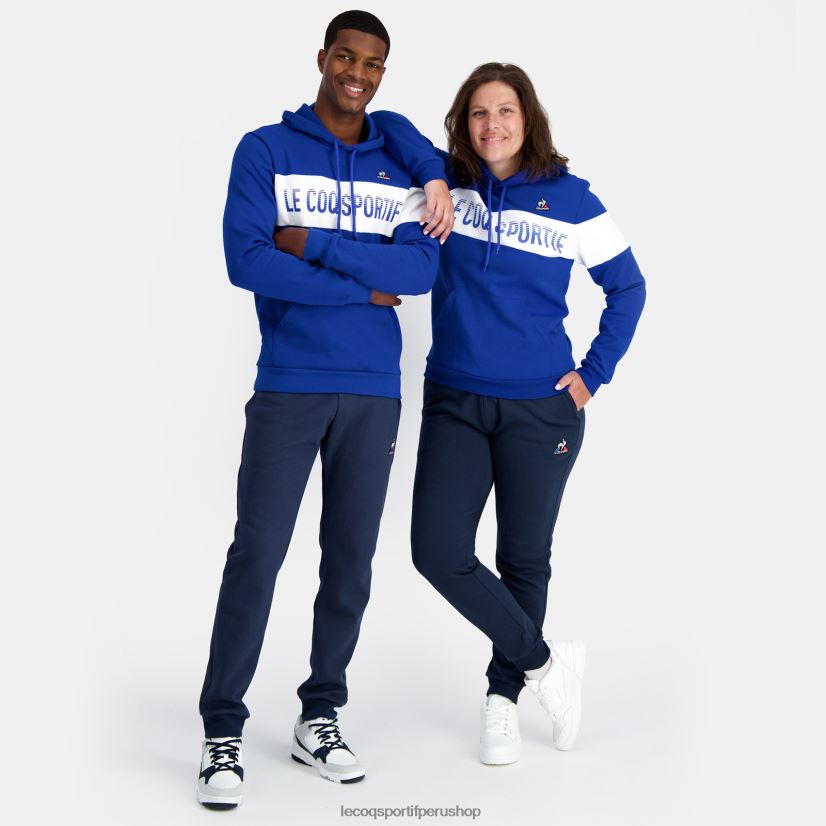 ropa hombres Le Coq Sportif sudadera con capucha azul VR62VR6 - Le Coq carta