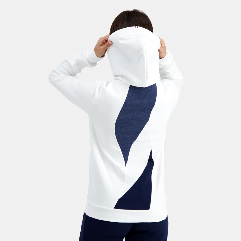 Le Coq sportif Peru - ropa hombres Le Coq Sportif sudadera con capucha blanca VR62VR441