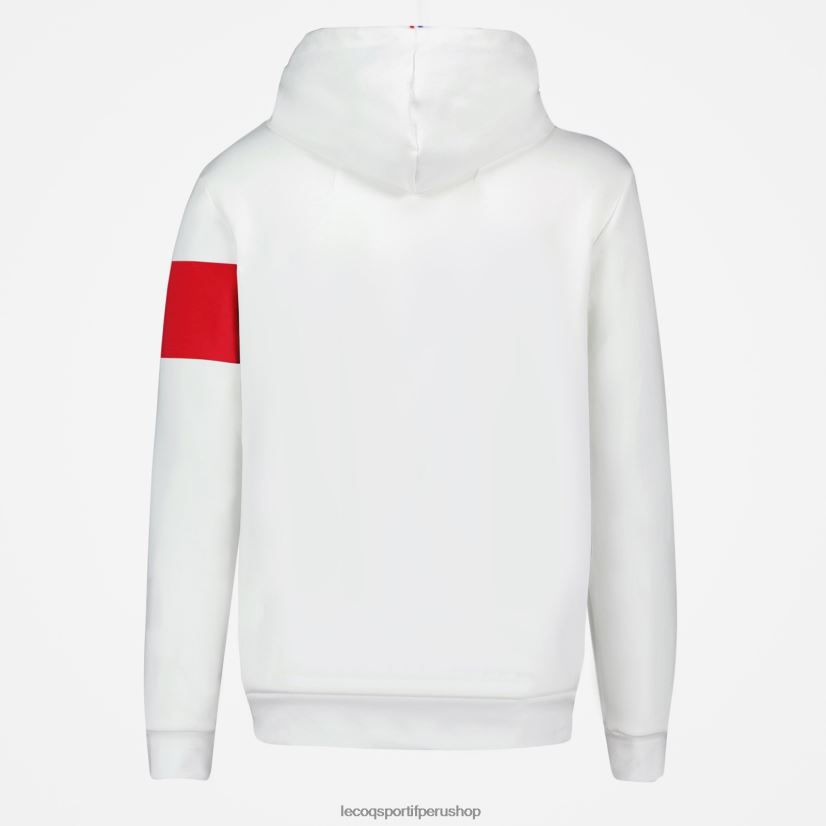 ropa hombres Le Coq Sportif sudadera con capucha blanca VR62VR454 - Le Coq sportif zapatillas hombre