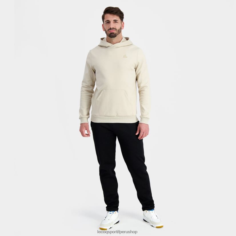 ropa hombres Le Coq Sportif sudadera con capucha marrón VR62VR9 - Le Coq shoes sales