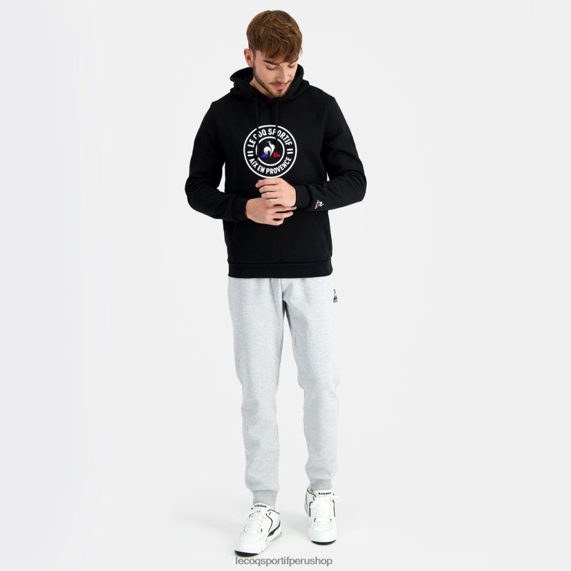 ropa hombres Le Coq Sportif sudadera con capucha negra VR62VR46 - Le Coq carta